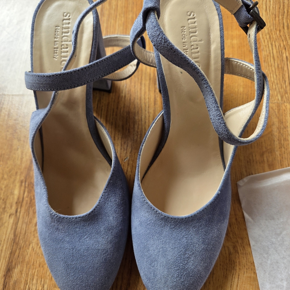 Sundance Blue Suede Women's Shoes